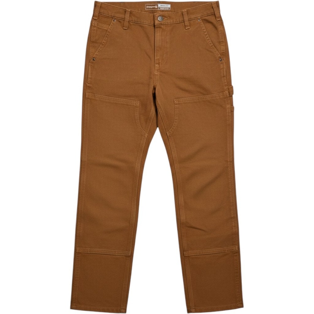 Carhartt Women Rugged Flex Work Pants 10 Double Front Brown Utility Canvas